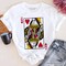 Queen of Hearts Card T-Shirt, Classic Retro Love Valentine Tee
